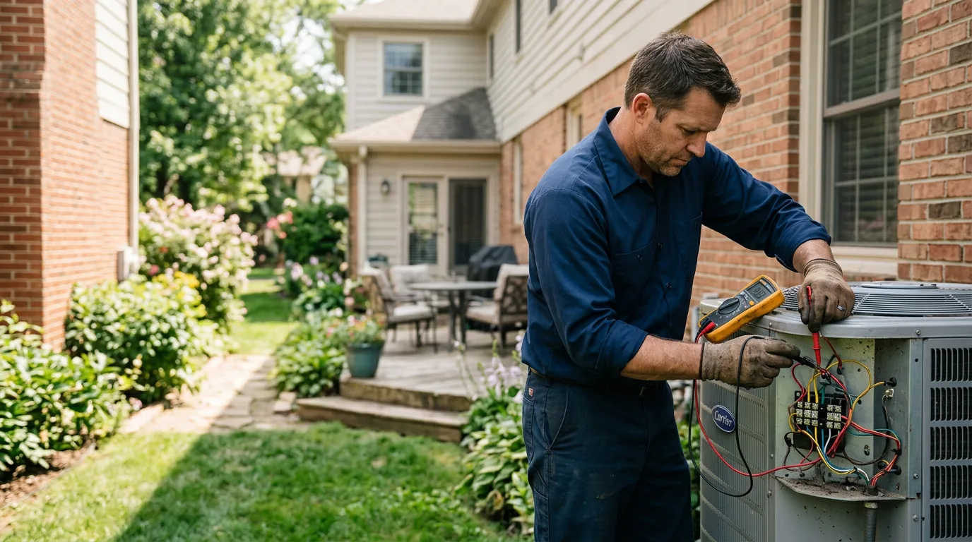 HVAC technician working near Bingen, WA